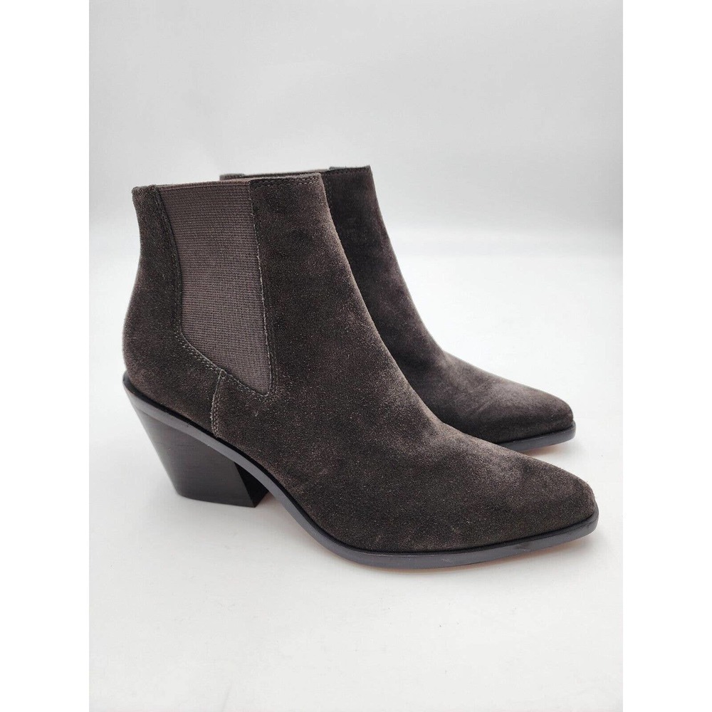 Rag & Bone Razor Chelsea Gray Suede Leather Pointed-toe Ankle Boot 36.5 …